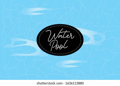 vector illustration water pool. ummer background. Texture of water surface