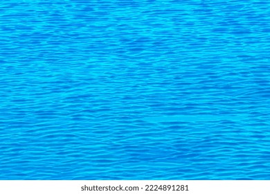 Vector illustration of water ripple texture background. Wavy water surface during sunset, golden light reflecting in the water.
