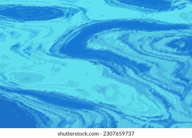 Vektorgrafik von Aquarelltexturhintergrund. Weit reichende Wasseroberfläche bei Sonnenuntergang, goldenes Licht reflektiert im Wasser.
