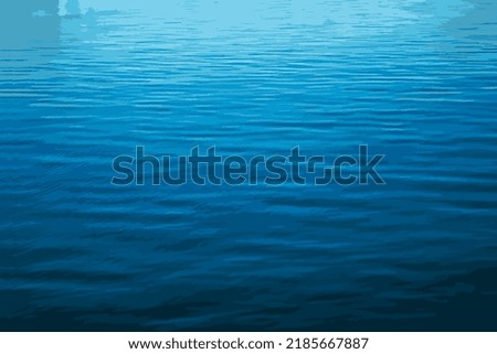 Vector illustration of water ripple texture background. Wavy surface of the water during the day in bright sunlight.
