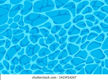 vector illustration of the water surface of the pool, top view