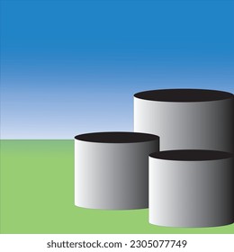 Vector illustration water tank suitable for your design