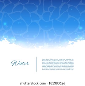Vector illustration of Water template