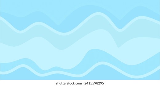 Ilustración vectorial de las olas de agua con el estilo de diseño de patrón de fondo abstracto