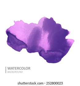 Vector Illustration of a Watercolor Background