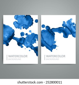 Vector Illustration of a Watercolor Background Design 