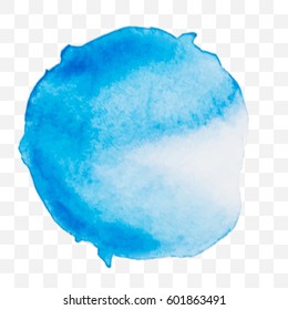 Vector illustration, watercolor background in different colors. Image in blue tones