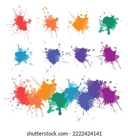 Vektorgrafik von Aquarellfarben