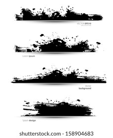 Vector illustration of Watercolor design