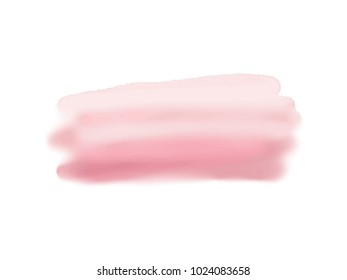 Vector illustration of watercolor design banner. Watercolor brush.