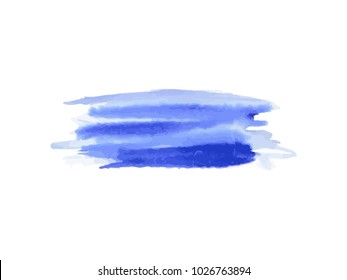 Vector illustration of watercolor design banner. Watercolor brush.