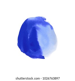 Vector illustration of watercolor design banner. Watercolor brush.