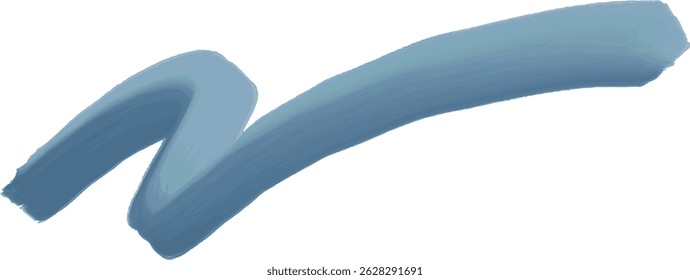 Vector illustration of watercolor hand-drawn check mark