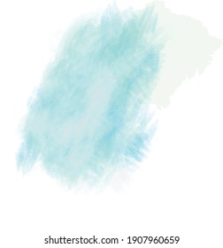Ilustración vectorial fondo de textura salpicada de color de agua aislado.  Efectos de las acuarelas. Colores estacionales de invierno azules de fondo abstracto.