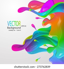 Vector illustration of a watercolor, spray, abstract