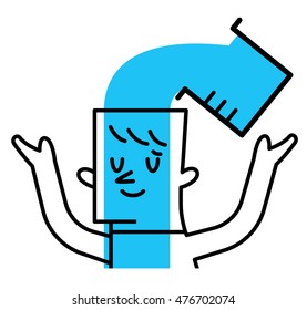 Vector illustration - Watering a brain
