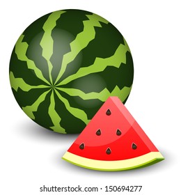 Vector illustration of  watermelon