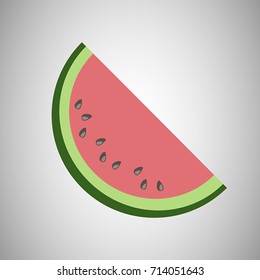 Vector illustration of watermelon.