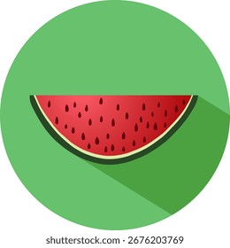 Vektorgrafik der Wassermelonenbiegung