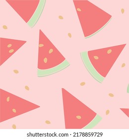 Vector Illustration of Watermelon for Decorative Background.