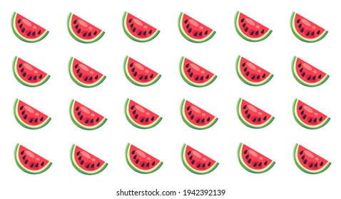 vector illustration of watermelon half background pattern.  vector eps 10