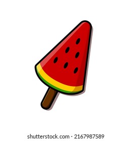 Vektorgrafik von Wassermeloneis.