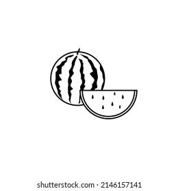vector illustration watermelon icon design template