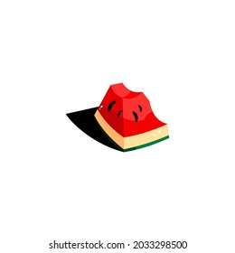 vector illustration of watermelon pieces