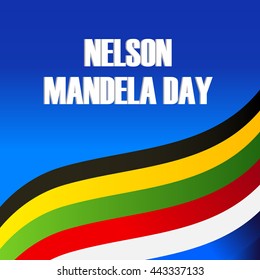 Vector illustration of a Wave background for International Nelson Mandela Day.