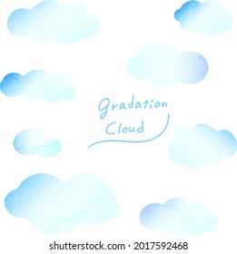 Vector illustration of a wave cloud