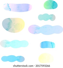 Vector illustration of a wave cloud