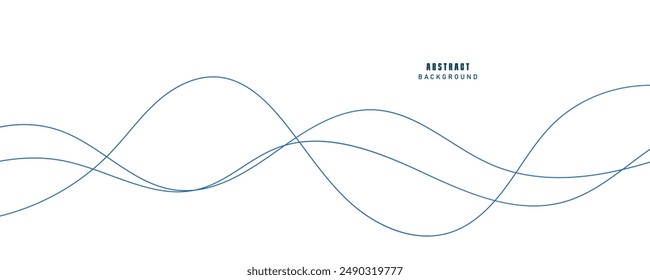 Ilustración vectorial de líneas de onda. EPS10

