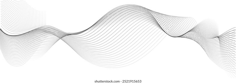 Ilustración vectorial. Los patrones ondulatorios representan la naturaleza dinámica de la tecnología, evolucionando y dando forma al mundo digital en el que vivimos. Concepto de tecnología, ciencia. Fondo de pantalla. Patrón. Diseño minimalista.