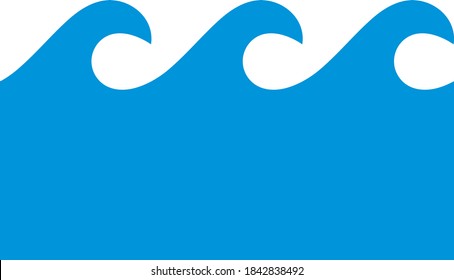 Vector illustration of the waves