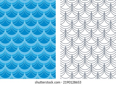 vector and illustration of waves pattern