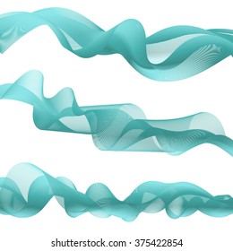 Vector illustration of a waves (smoke)