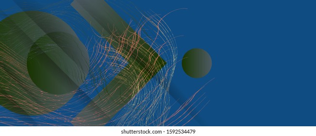 Vector illustration with wavy lines graphic geometric elements for brochures, posters, covers and banners