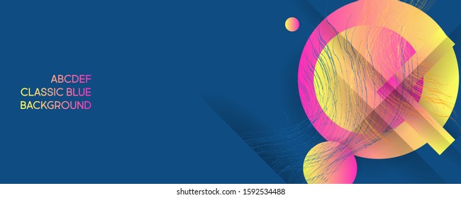 Vector illustration with wavy lines graphic geometric elements for brochures, posters, covers and banners