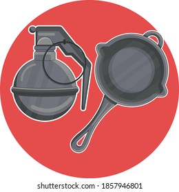 Vector illustration of a weapon, can be used according to your design needs.