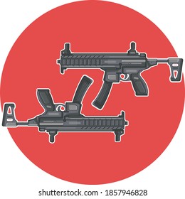 Vector illustration of a weapon, can be used according to your design needs.