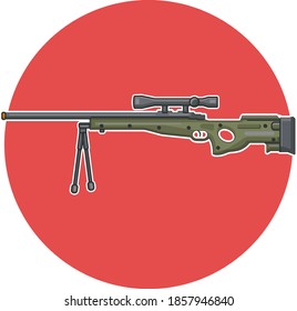 Vector illustration of a weapon, can be used according to your design needs.