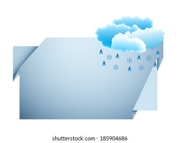 Vector illustration of weather banner.