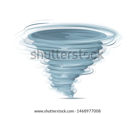Vector illustration of a weather cataclysm. Hurricane.