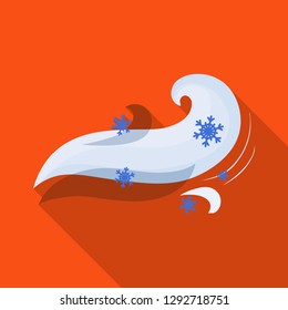 Vector illustration of weather and climate icon. Wind