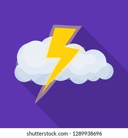 Vector illustration of weather and climate logo. Set of weather and cloud stock vector illustration.