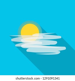 Vector illustration of weather and climate logo. Set of weather and cloud vector icon for stock.