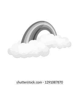 Vector illustration of weather and climate symbol. Collection of weather and cloud vector icon for stock.