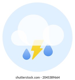 Vector illustration of the weather forecast.