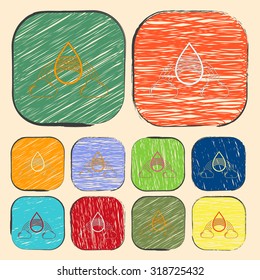 Vector illustration of weather icon