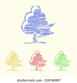 Vector illustration of weather icon